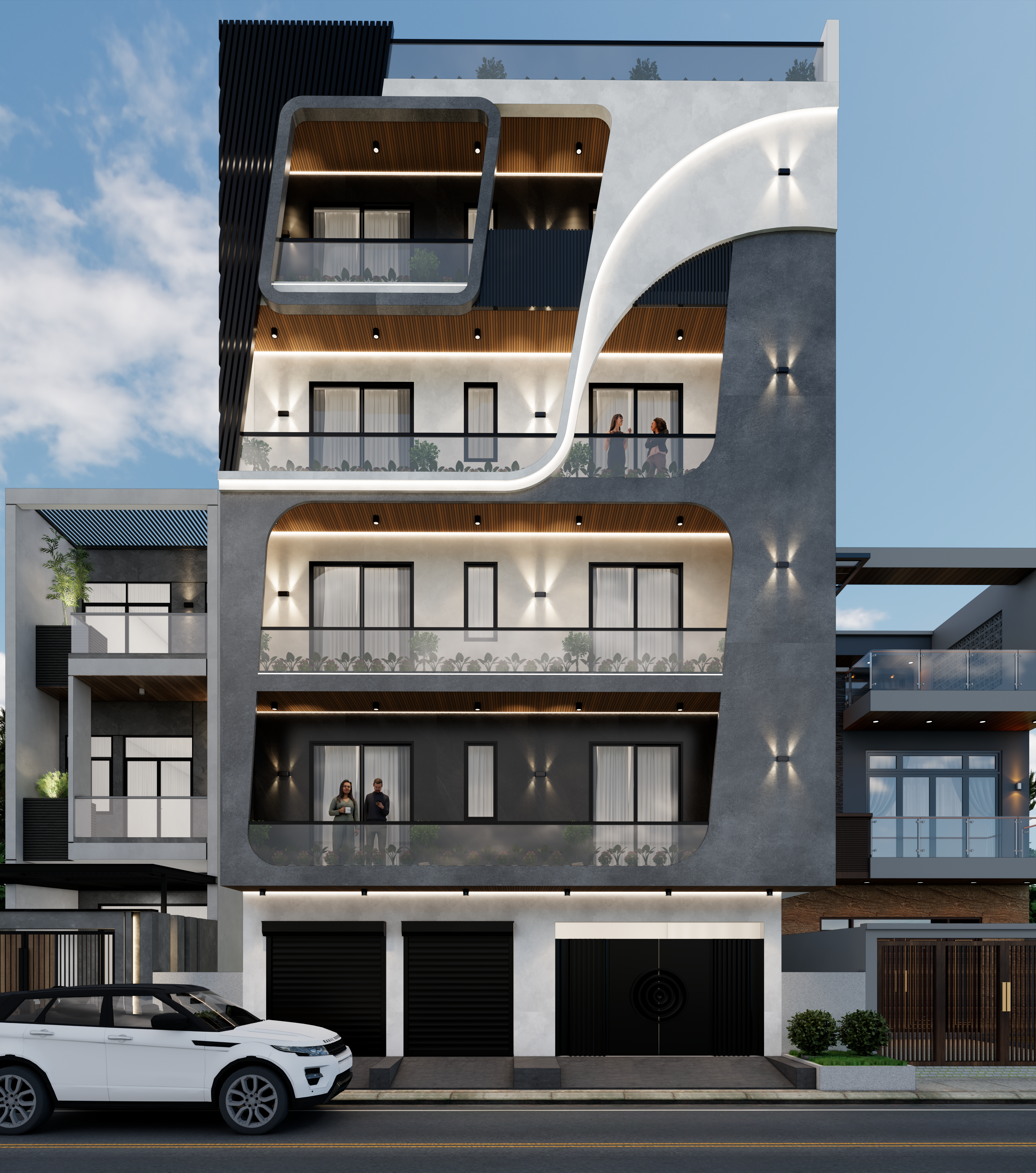 Front elevation of The Ribbon House