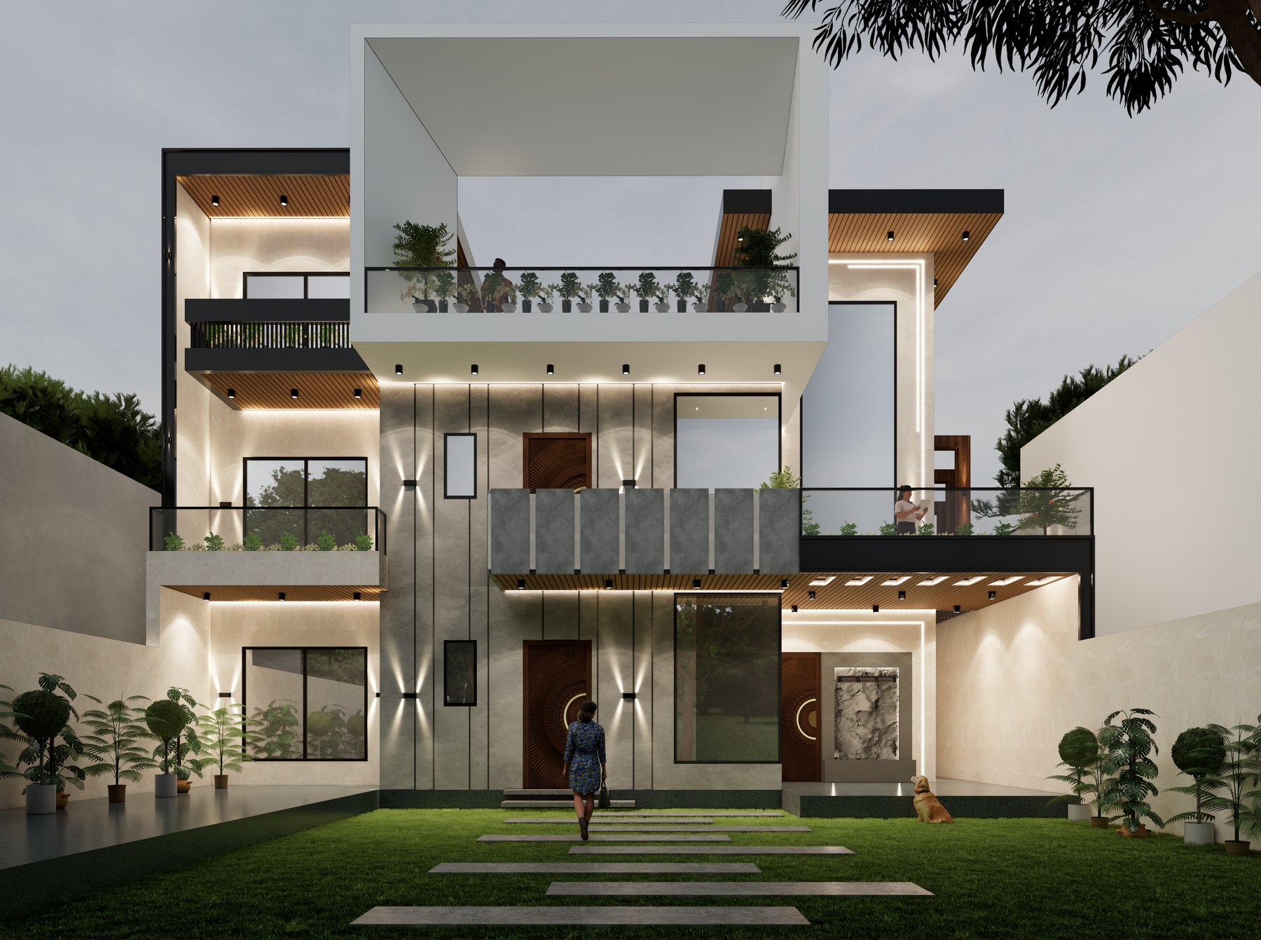 Solstice House front elevation